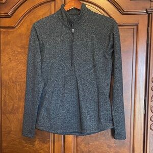 Kyodan Outdoor Gray Quarter-Zip Pullover Size Large